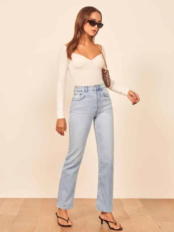 Cynthia High Rise Straight Jeans