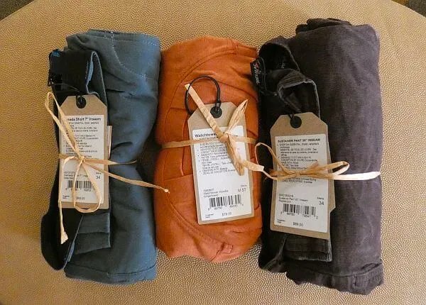 Prana TRAVEL CLOTHING 