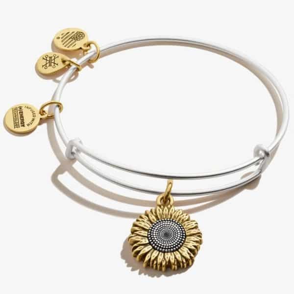 Alex and Ani Sunflower Charm Bangle